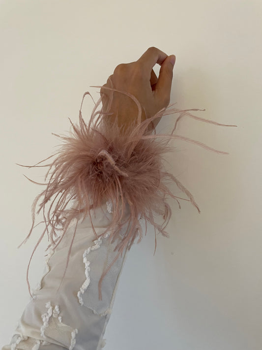 BLUSH Feather Cuffs